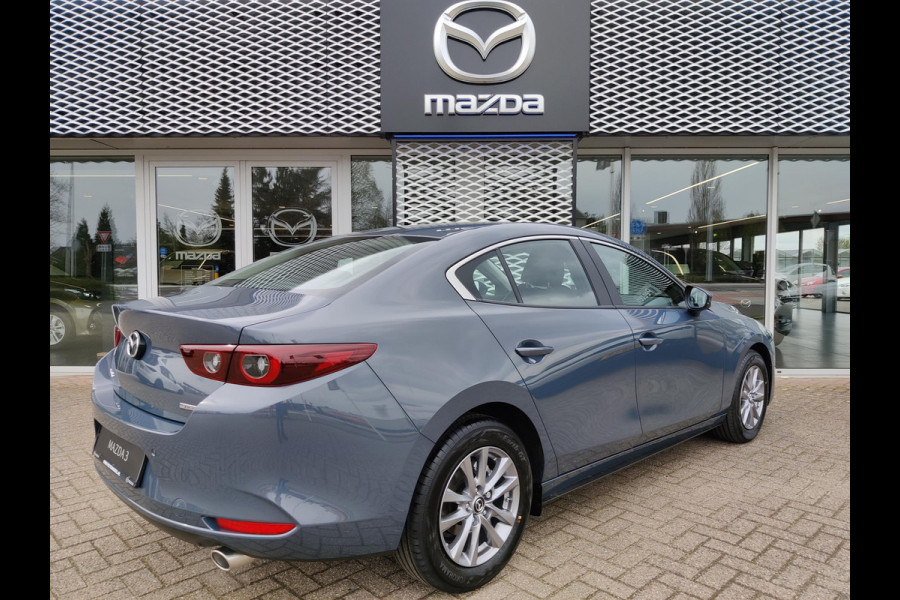 Mazda 3 2.0 E-SkyActiv-G 122 Comfort Automaat | 5.395 EURO KORTING! | LEER PAKKET | 6 JAAR GARANTIE! |