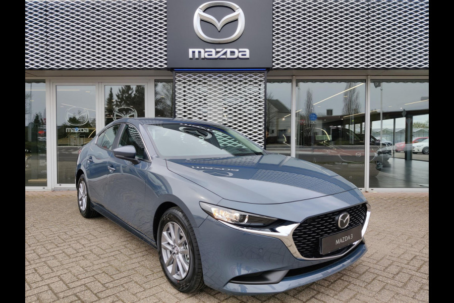 Mazda 3 2.0 E-SkyActiv-G 122 Comfort Automaat | VAKANTIEVOORDEEL! | LEER PAKKET | 6 JAAR GARANTIE! |