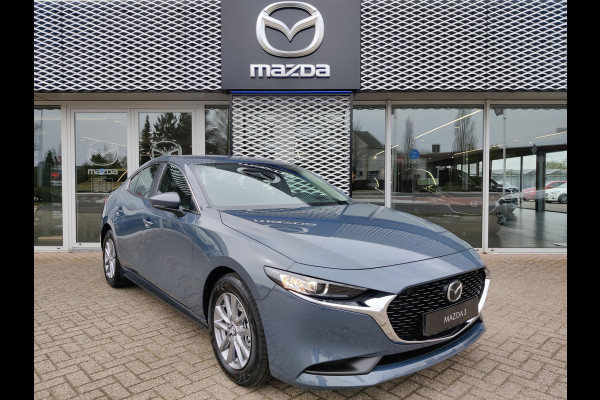 Mazda 3 2.0 E-SkyActiv-G 122 Comfort Automaat | VAKANTIEVOORDEEL! | LEER PAKKET | 6 JAAR GARANTIE! |