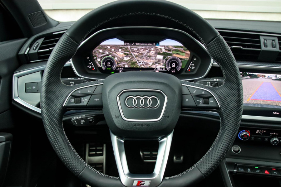 Audi Q3 Sportback 45 TFSI e S Line Edition 245pk S-Tronic 1e Eig|DLR|Panoramadak|Virtual Cockpit|LED Matrix|Leder|ACC|Camera|Black