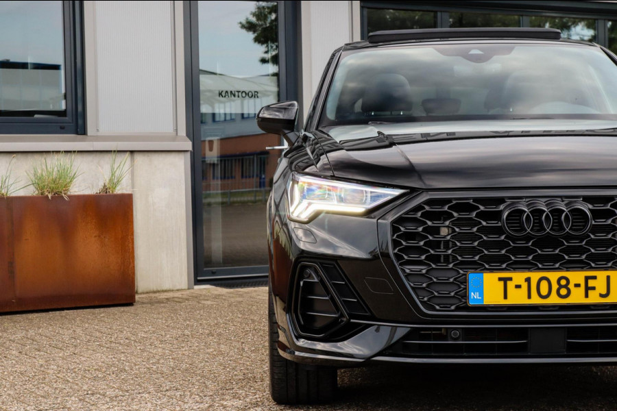 Audi Q3 Sportback 45 TFSI e S Line Edition 245pk S-Tronic 1e Eig|DLR|Panoramadak|Virtual Cockpit|LED Matrix|Leder|ACC|Camera|Black