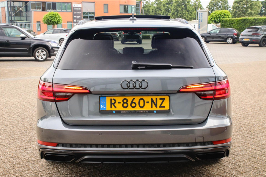 Audi A4 Avant 40 2.0TFSI S line Black Edition Facelift 190pk S-Tronic 2e|DLR|Panoramadak|Virtual Cockpit|Leder|LED Matrix|Black|19