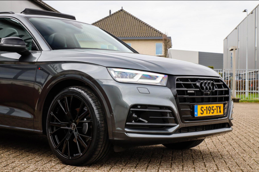 Audi Q5 2.0 TFSI Quattro Pro Line S S-Line 252pk Automaat! 1e|Dealer|Luchtvering|Panoramadak|Virtual Cockpit|360 Camera|ACC|Black