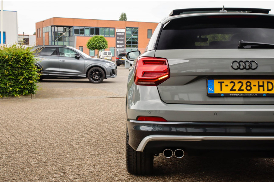 Audi Q2 1.4 TFSI CoD Sport Pro Line S S-line 150pk S-Tronic! 1e Eig|DLR|Panoramadak|LED Matrix|3D Knippers|Camera|B&O|Black|19inch