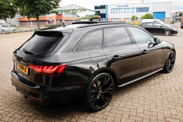 Audi A4 Avant 40 2.0 TFSI S line Black Edition Facelift 190pk S-Tronic! DLR|Panoramadak|Virtual Cockpit|Leder|LED Matrix|ACC|Black