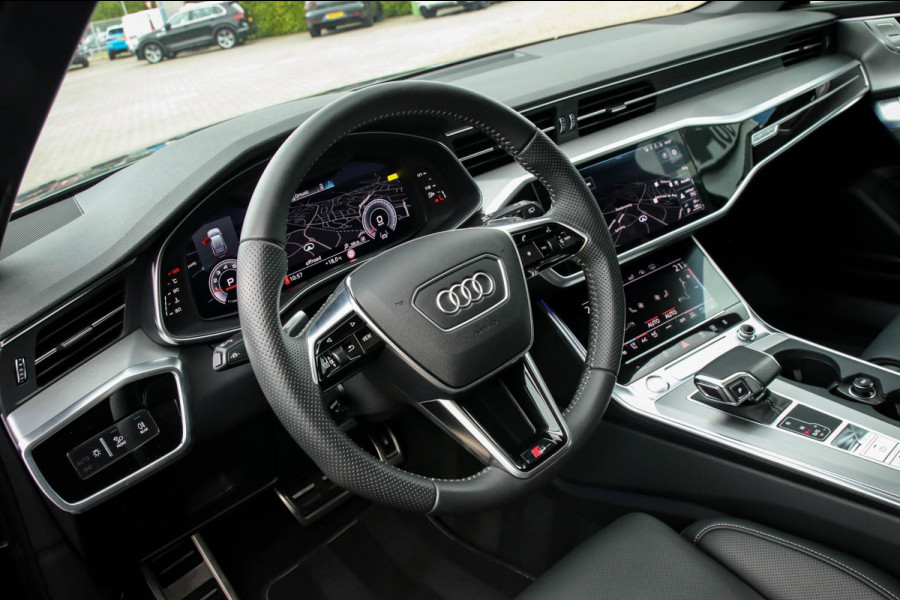 Audi A6 Avant 45 2.0TFSI Quattro S line Edition 245pk Automaat! 1e|Panoramadak|Virtual Cockpit|Leder|HD Matrix LED|Black|Trekhaak