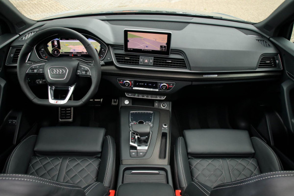 Audi Q5 55 TFSI e Quattro Competition Pro Line S S-Line 367pk Automaat 1e|Panoramadak|Virtual Cockpit|Kuipstoelen|LED Matrix|Black