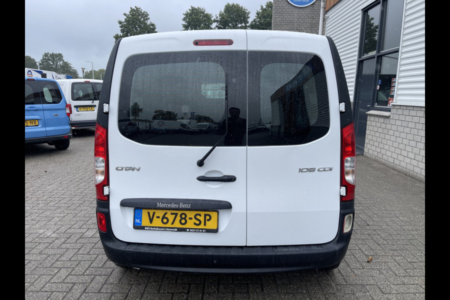 Mercedes-Benz Citan 108 CDI BlueEFFICIENCY / rijklaar € 8.950 ex btw / lease vanaf € 218 / airco / armsteun / schuifdeur / achterdeuren met ramen / euro 6 diesel !