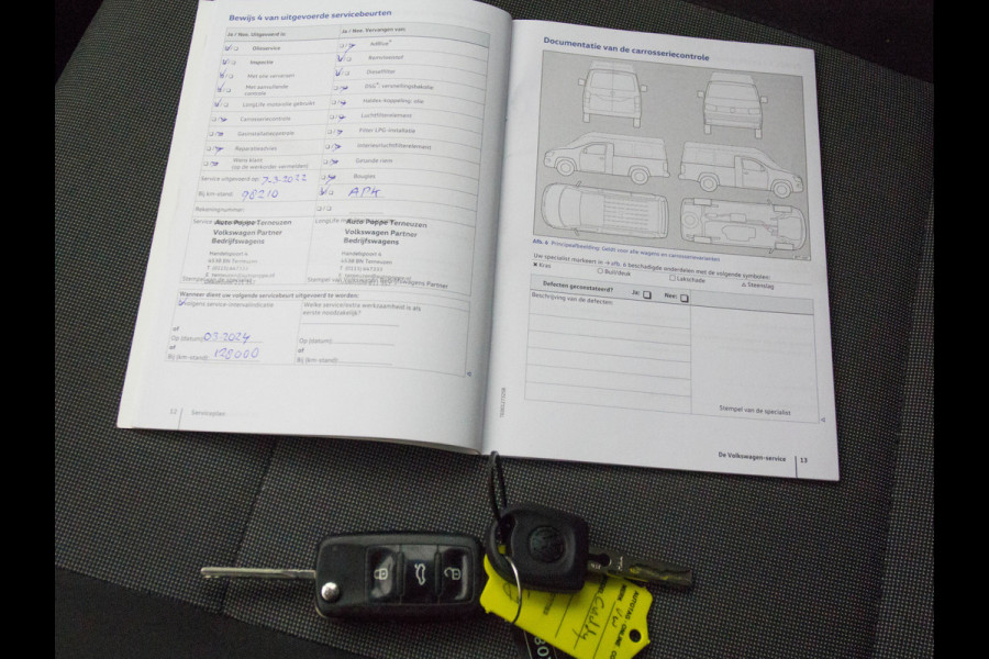 Volkswagen Caddy 2.0 TDI L1H1 Airco Trekhaak Euro 6 Dealer onderhouden Usb Elek.Ramen SchuifdeurRechts Boordcomputer BMT Trendline 1e eigenaar Origineel Nederlandse auto