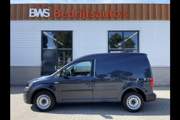 Volkswagen Caddy 2.0 TDI L1H1 BMT Trendline / rijklaar € 11.950 ex btw / lease vanaf € 236 / airco / cruise / donker blauw metallic / electrische laadruimte ventilatie !