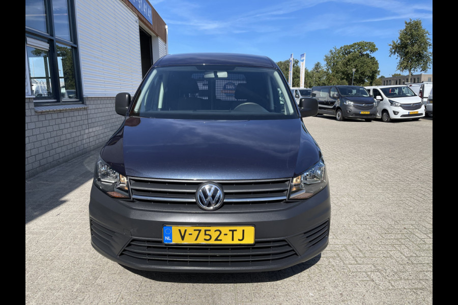 Volkswagen Caddy 2.0 TDI L1H1 BMT Trendline / rijklaar € 13.950 ex btw / lease vanaf € 236 / airco / cruise / donker blauw metallic / electrische laadruimte ventilatie !