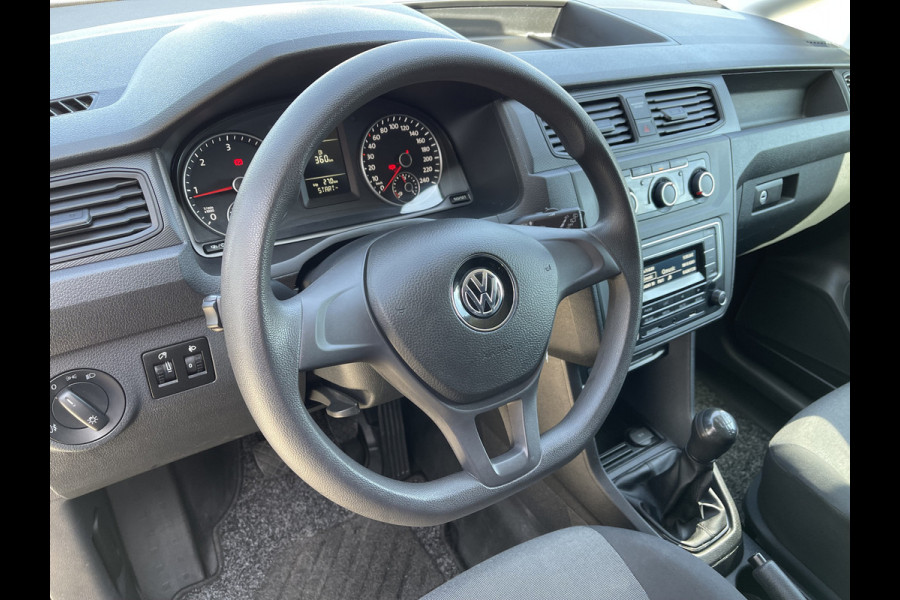 Volkswagen Caddy 2.0 TDI L1H1 BMT Trendline / rijklaar € 13.950 ex btw / lease vanaf € 236 / airco / cruise / donker blauw metallic / electrische laadruimte ventilatie !