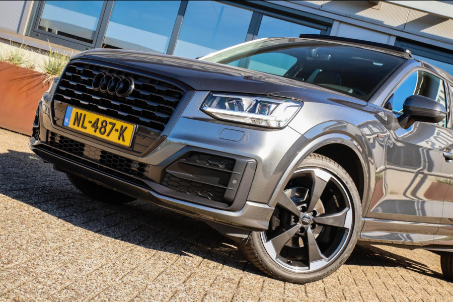 Audi Q2 1.4 TFSI CoD Sport Pro Line S S-line 150pk S-Tronic! Origineel NL|Panoramadak|LED Matrix|3D Knipper|Sfeerverlichting|Black