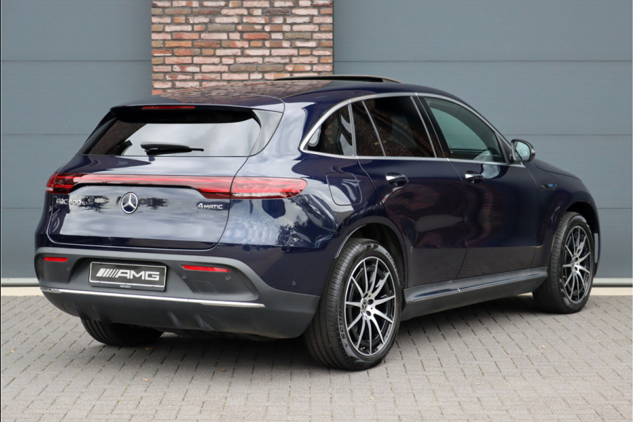 Mercedes-Benz EQC 400 4MATIC AMG Line 80 kWh, 45.000,- Ex BTW, Schuif-/Kanteldak, Surround Camera, Memory, Leder, Keyless Go, Stuurwielverwarming, Distronic+, Augmented Reality, Voorklimatisering, Etc.