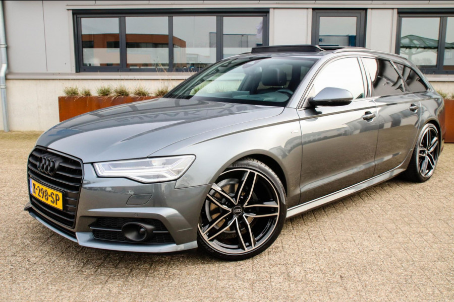 Audi A6 Avant 1.8 TFSI ultra Sport S-Line Automaat 190pk! 2e Eig|DLR|Panoramadak|Lederen sportstoelen|LED Matrix|ACC|HUD|Black|20