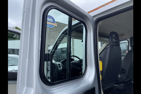 Fiat Ducato 35H 2.3 MultiJet 150pk Maxi L3H1 DC 6 persoons Pickup kipper / rijklaar € 33.950 ex btw / lease vanaf € 661 / airco / cruise / navi / zilver metallic / trekhaak 3000 kg !