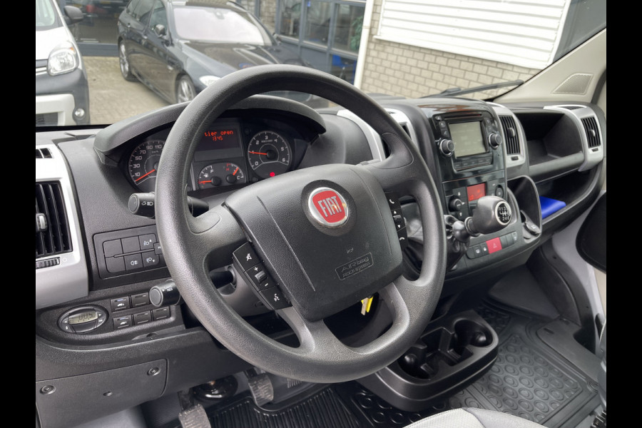 Fiat Ducato 35H 2.3 MultiJet 150pk Maxi L3H1 DC 6 persoons Pickup kipper / rijklaar € 33.950 ex btw / lease vanaf € 661 / airco / cruise / navi / zilver metallic / trekhaak 3000 kg !