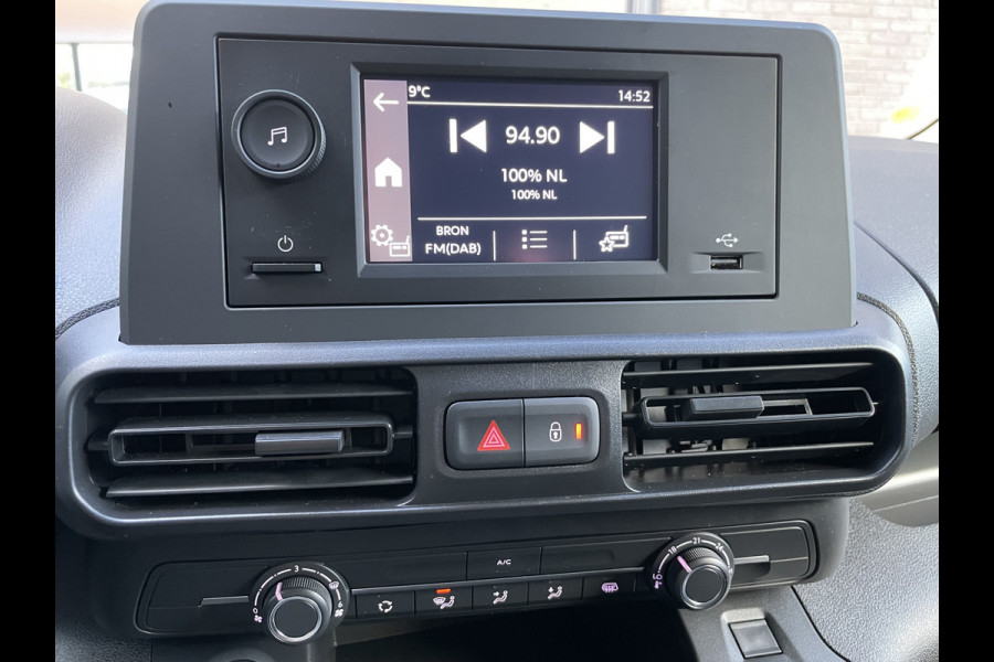 Fiat E-Doblò 136 L1 50 kWh Airco - Cruise control - ParkS-A - Radio - USB - CD+AB - Ramen E-VZ - L-Steun - Zijschuifd-R - Laadvloer - Tussenschot-V