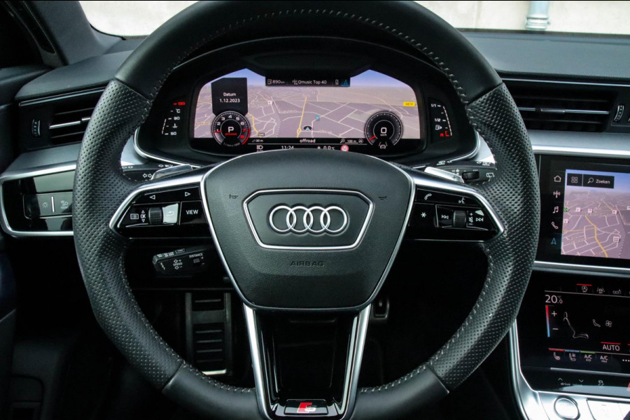 Audi A6 Avant 45 2.0TFSI Quattro S line Edition 245pk Automaat! 1e|Panoramadak|Virtual Cockpit|Leder|HD Matrix LED|Black|Trekhaak