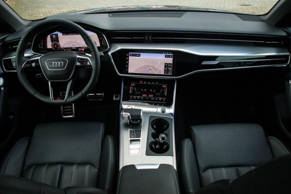 Audi A6 Avant 45 2.0TFSI Quattro S line Edition 245pk Automaat! 1e|Panoramadak|Virtual Cockpit|Leder|HD Matrix LED|Black|Trekhaak