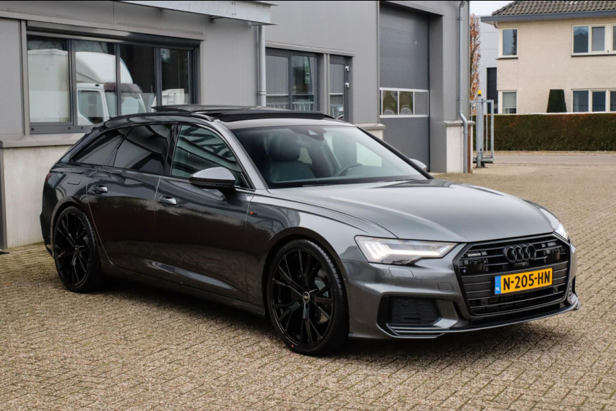 Audi A6 Avant 45 2.0TFSI Quattro S line Edition 245pk Automaat! 1e|Panoramadak|Virtual Cockpit|Leder|HD Matrix LED|Black|Trekhaak