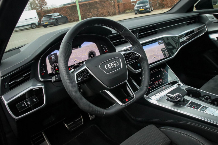 Audi A6 Avant 55 TFSI e Quattro Competition S line Edition 367pk Automaat|Panoramadak|Virtual Cockpit|HD Matrix LED|Black|Trekhaak