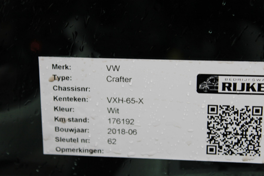 Volkswagen Crafter 35 TDI 140 pk L4H3 Geveerde stoel,  Cruise control, Parkeersensoren