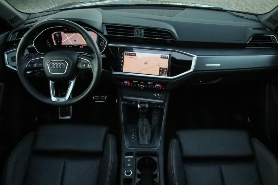 Audi Q3 35 TFSI 1.5TFSI S Line Pro Line S 150pk S-Tronic 1e|Panoramadak|Virtual Cockpit|LED Matrix|Leder|B&O|20inch|Black|Trekhaak