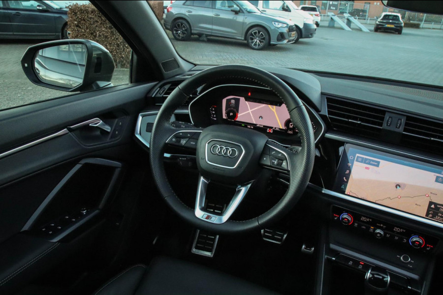 Audi Q3 35 TFSI 1.5TFSI S Line Pro Line S 150pk S-Tronic 1e|Panoramadak|Virtual Cockpit|LED Matrix|Leder|B&O|20inch|Black|Trekhaak