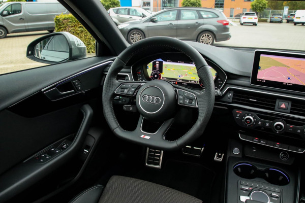 Audi A4 Avant 2.0 TFSI S line Black Edition Facelift 245pk S-Tronic! 2e|DLR|Panoramadak|Virtual Cockpit|Leder|LED Matrix|Black|19