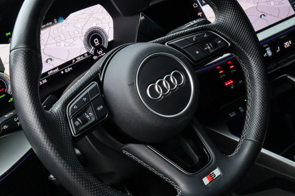 Audi A3 Sportback 40 TFSI e PHEV S Edition S-line 204pk S-Tronic 1e Eig|Dealer|Kuipstoelen|Virtual Cockpit|LED Matrix|ACC|Black|19