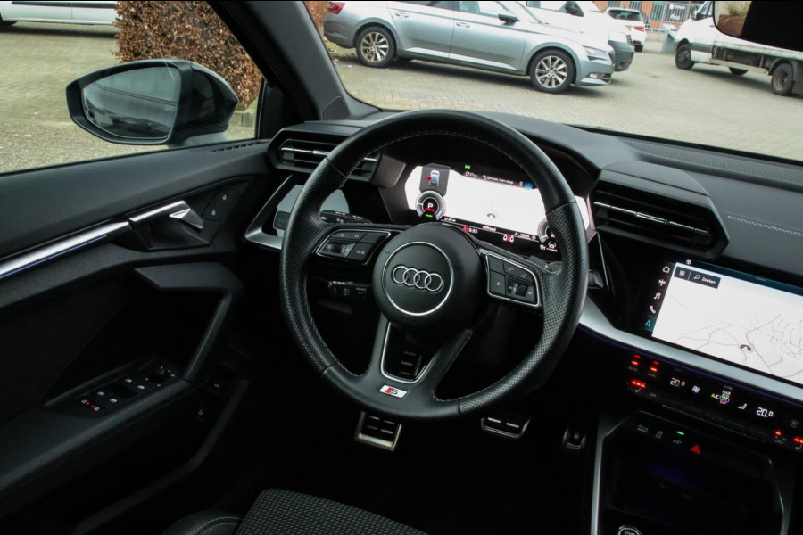 Audi A3 Sportback 40 TFSI e PHEV S Edition S-line 204pk S-Tronic 1e Eig|Dealer|Kuipstoelen|Virtual Cockpit|LED Matrix|ACC|Black|19