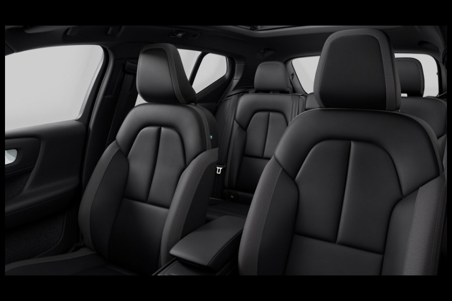 Volvo XC40 408PK Twin Motor Ultimate 82 kWh / Pixel LED/ Adaptieve cruise control/ Panoramadak/ Elektrische stoelen met geheugen/ BLIS/ Elektrische achterklep/ Parkeersensoren met 360 Camera/ Stoel en stuurwielverwarming/ Mistlampen/ Luxe bekleding/ 20" Velgen/ Harman kardon audio/ Apple carplay