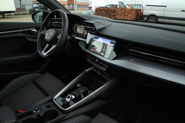 Audi A3 Sportback 40 TFSI e PHEV S Edition S-line 204pk S-Tronic! 1e|DLR|Kuipstoelen|Virtual Cockpit|Panoramadak|LED Matrix|Black
