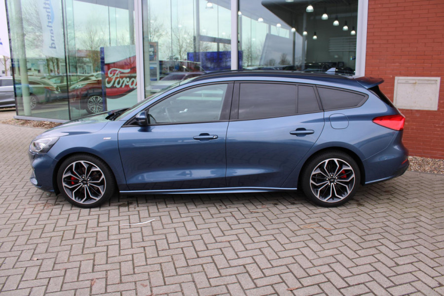 Ford Focus Wagon 2.0 EcoBlue 150 PK ST Line X Business Automaat | TREKHAAK | BLIS | 18 INCH Lichtmetalen Velgen | Adaptieve Cruise Control | LED | Privacy Glass | Half Leder/Stof | DAB | B & O| CAMERA|