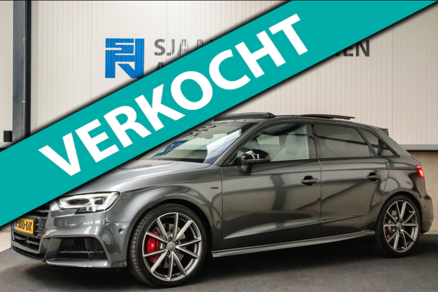 Audi S3 Sportback 2.0TFSI A3 quattro Facelift 310pk S-Tronic 1e Eig|DLR|Kuipstoelen|Virtual Cockpit|Panoramadak|Magnetic|LED|Black