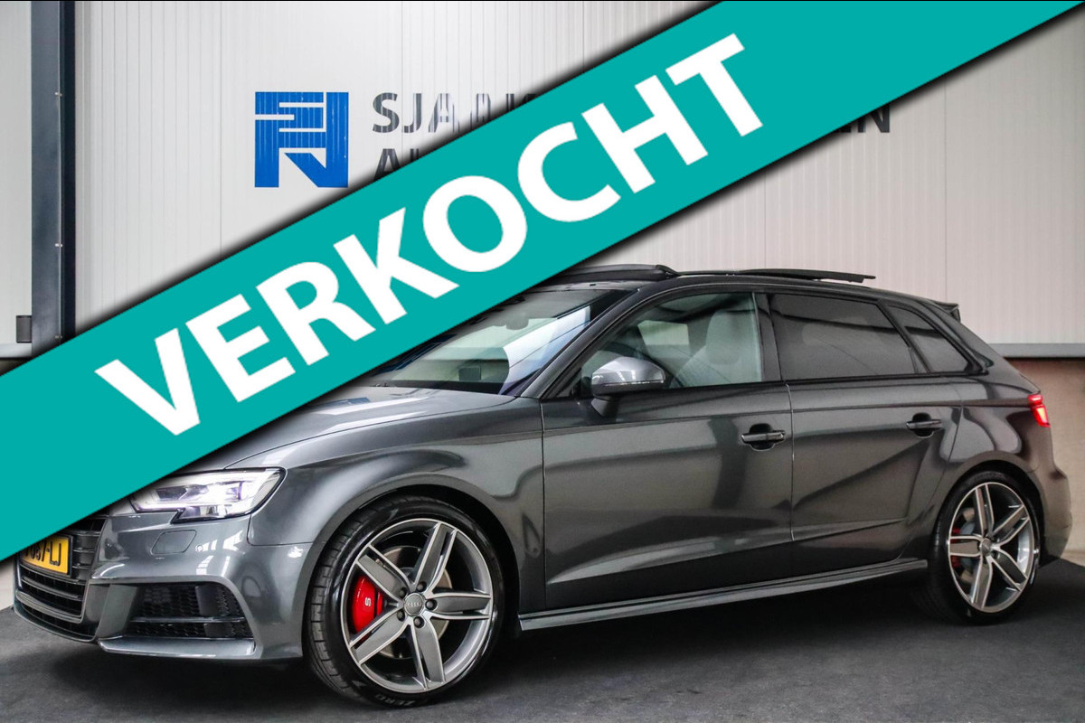 Audi S3 Sportback 2.0 TFSI Quattro Facelift! 310pk S-Tronic! 2e Eig|DLR|Kuipstoelen|Virtual Cockpit|Panoramadak|Magnetic|LED|Black