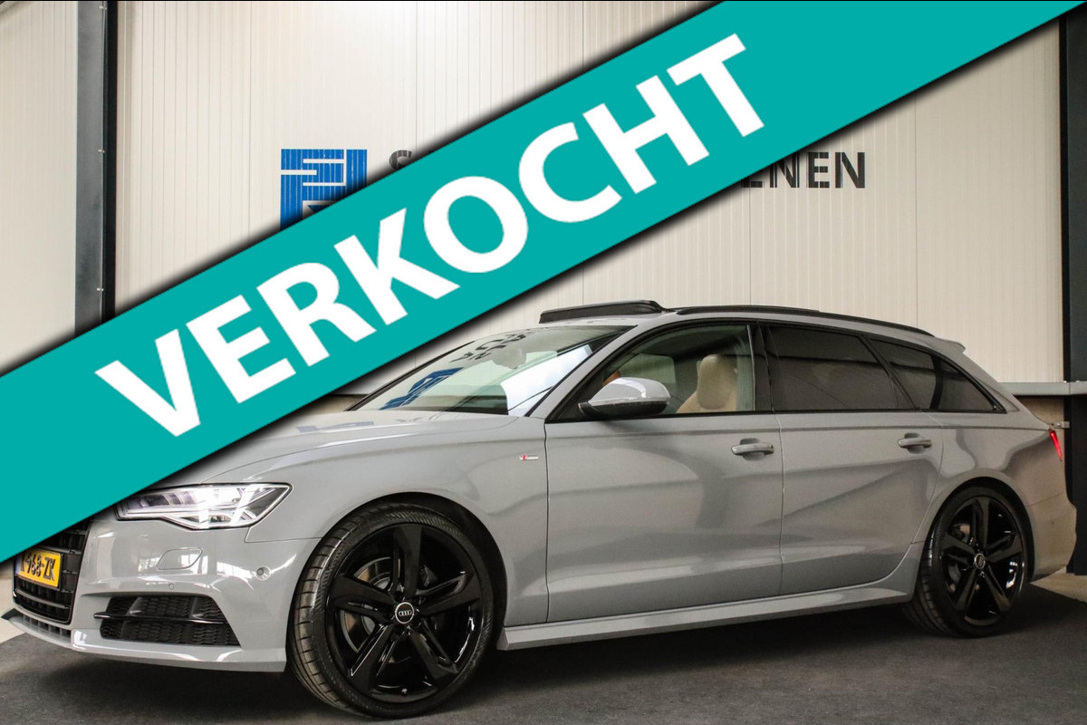 Audi A6 Avant 2.0 TFSI Quattro S line Edition 252pk Automaat! 1e|Audi Exclusive|Nardo Grey|Panoramadak|Kuipstoelen|Luchtvering|360