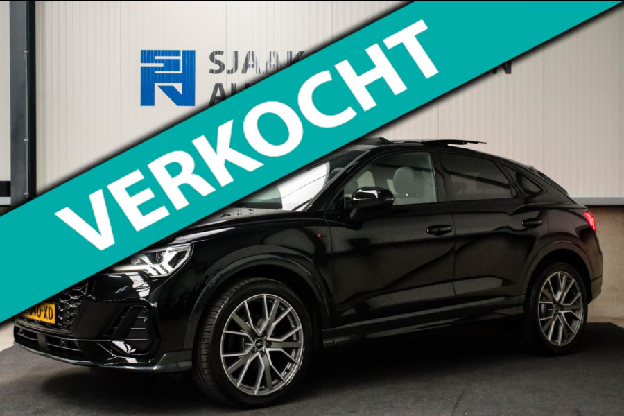 Audi Q3 Sportback 35 TFSI 1.5TFSI S Line Pro Line S 150pk S-Tronic! Panoramadak|Virtual Cockpit|LED Matrix|Leder|ACC|20inch|Black