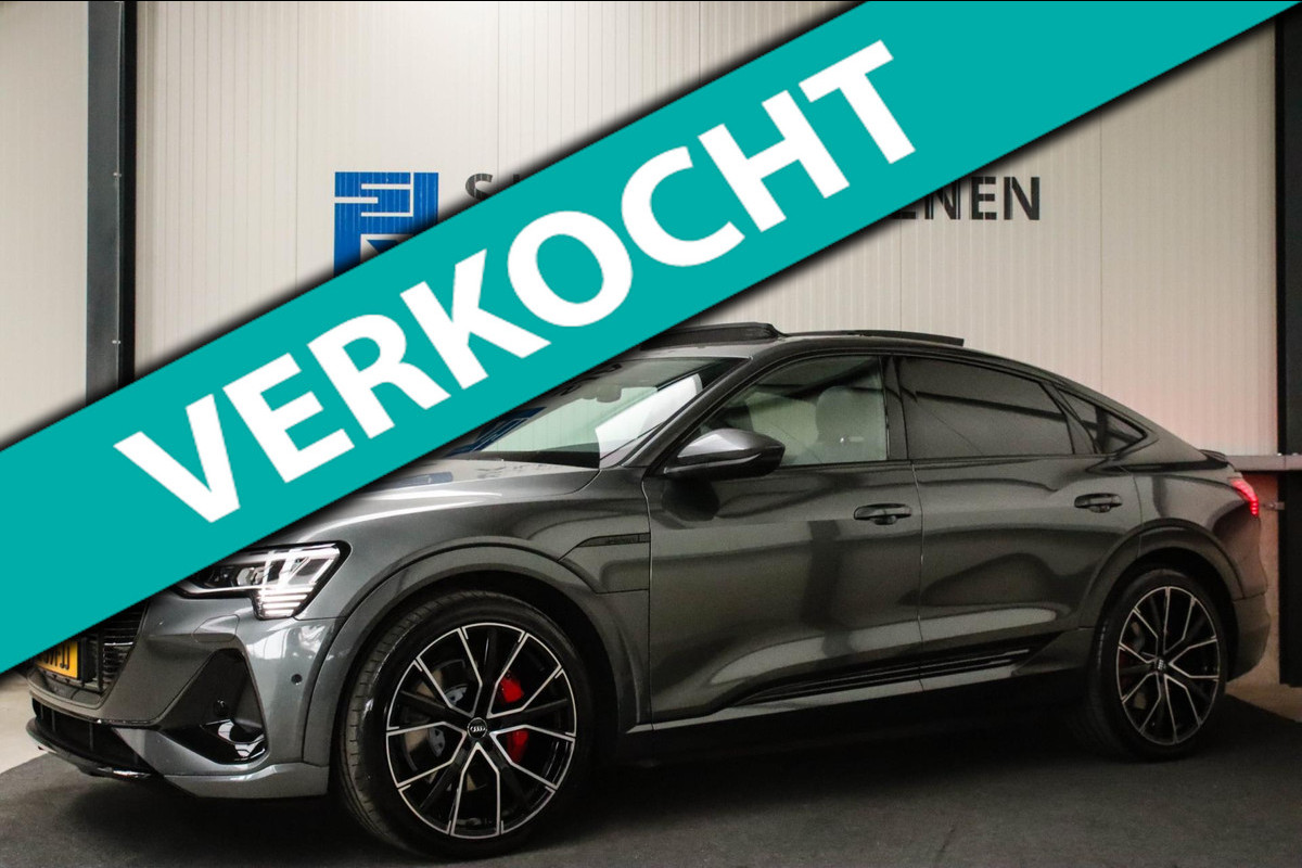 Audi e-tron Sportback 55 Quattro S Edition Pro Line S S-Line 408pk! 8%|1e|NL|DLR|Panoramadak|Virtual Cockpit|Luchtvering|B&O|Black