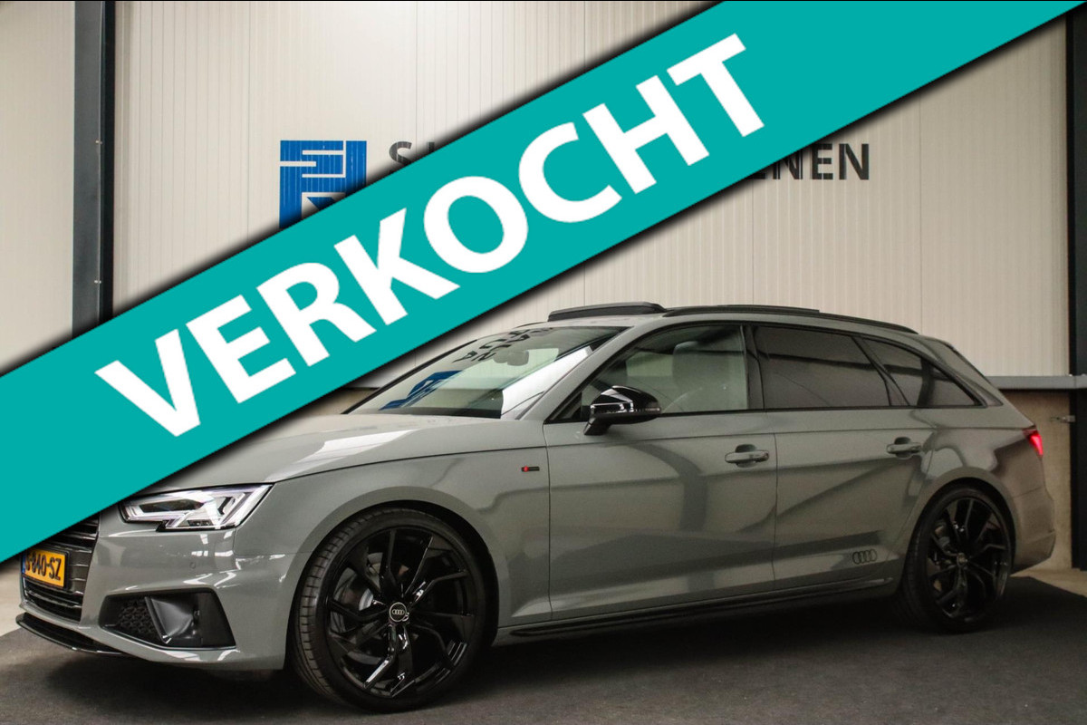 Audi A4 Avant 40 2.0TFSI S line Black Edition Facelift 190pk S-Tronic 1e|Panoramadak|Virtual Cockpit|Leder|LED Matrix|Camera|Black