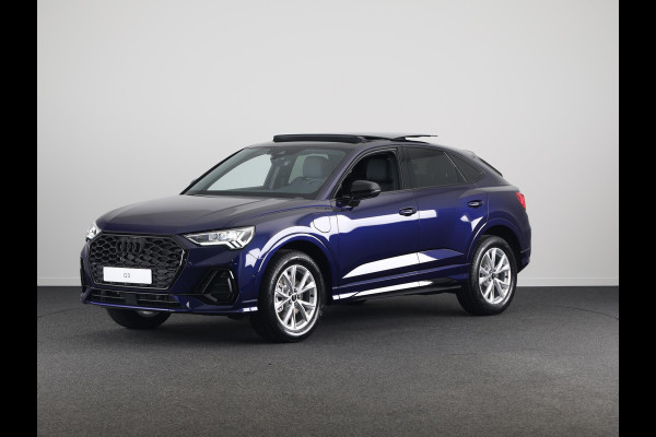 Audi Q3 Sportback 45 TFSI e S Edition Exclusive kleur: Misticblau perleffect