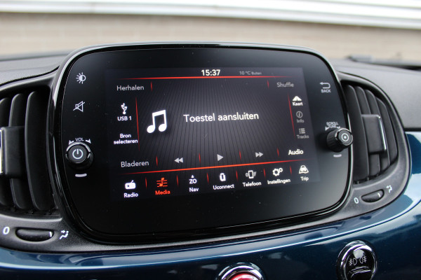 Fiat 500C 1.0 Hybrid Dolcevita | ACTIEMAAND! | Navigatie | Climate | Carplay | Parkeersensoren