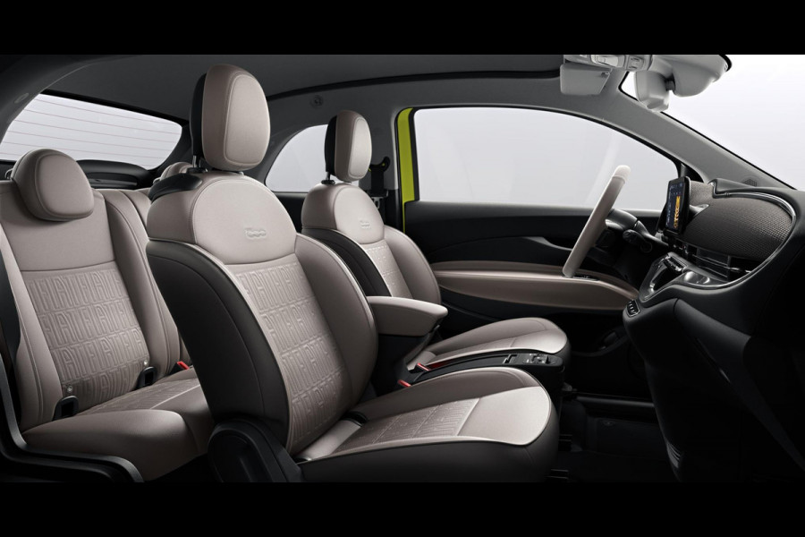 Fiat 500E La Prima Cabrio 42 kWh | Pack Tech | Pack La Prima | Pack Comfort | Italian Upgrade Actie | SEPP Subsidie €2.950,-