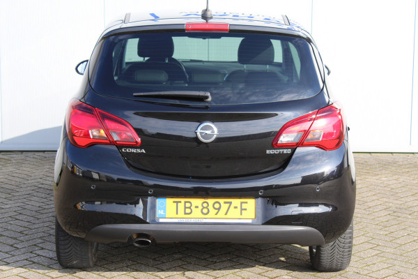 Opel Corsa 1.0-90pk Turbo 'Online Edition'. Erg nette en goed onderhouden Opel Corsa 1.0-90pk Turbo 5drs.. Volautm. airco, cruise control, navigatie, trekhaak afneembare kogel, metallic lak, parkeersensoren v+a, LM wielen, telefoonvoorb., 5 deuren etc.