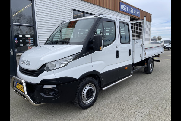 Iveco Daily 35S14 2.3 410 pickup kipper DC 7 persoons / rijklaar € 25.950 ex btw / euro 6 diesel / lease vanaf € 464 / opbergkast / trekhaak 3500 kg / cruise control !