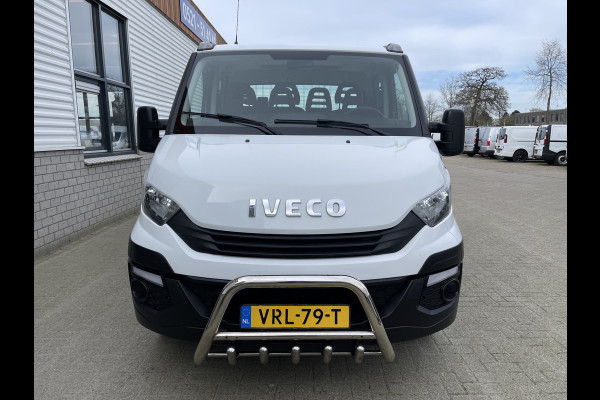 Iveco Daily 35S14 2.3 410 pickup kipper DC 7 persoons / rijklaar € 25.950 ex btw / euro 6 diesel / lease vanaf € 464 / opbergkast / trekhaak 3500 kg / cruise control !