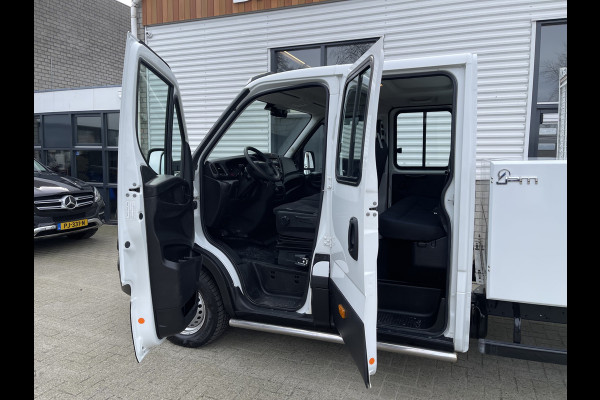 Iveco Daily 35S14 2.3 410 pickup kipper DC 7 persoons / rijklaar € 25.950 ex btw / euro 6 diesel / lease vanaf € 464 / opbergkast / trekhaak 3500 kg / cruise control !