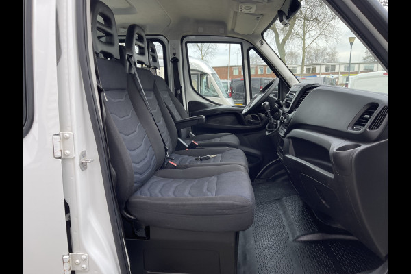 Iveco Daily 35S14 2.3 410 pickup kipper DC 7 persoons / rijklaar € 25.950 ex btw / euro 6 diesel / lease vanaf € 464 / opbergkast / trekhaak 3500 kg / cruise control !