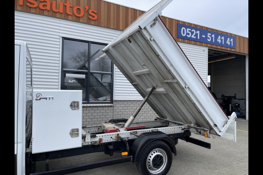 Iveco Daily 35S14 2.3 410 pickup kipper DC 7 persoons / rijklaar € 25.950 ex btw / euro 6 diesel / lease vanaf € 464 / opbergkast / trekhaak 3500 kg / cruise control !